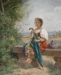 Roman Girl Resting in the Countryside